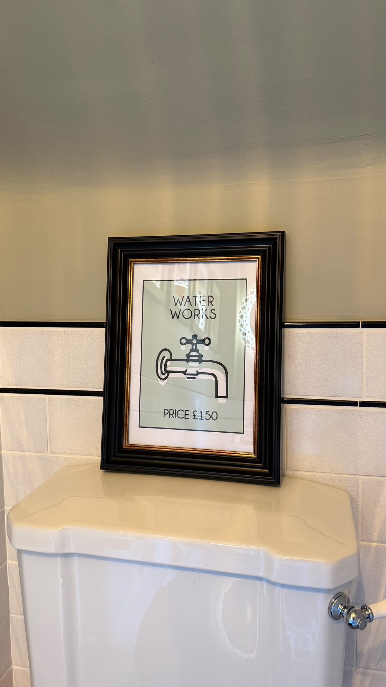 Waterworks Water Works Game Funny Bathroom Wall Decor Print