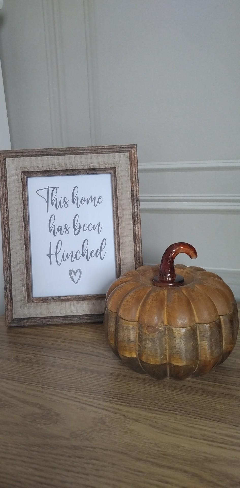 This Home Has Been Hinched Heart Cleaning Home Wall Decor Print
