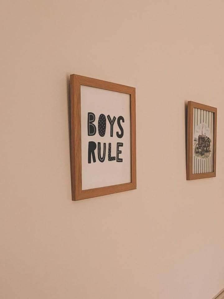 Scandinavian Boy's Rule Children's Nursery Bedroom Wall Decor Print