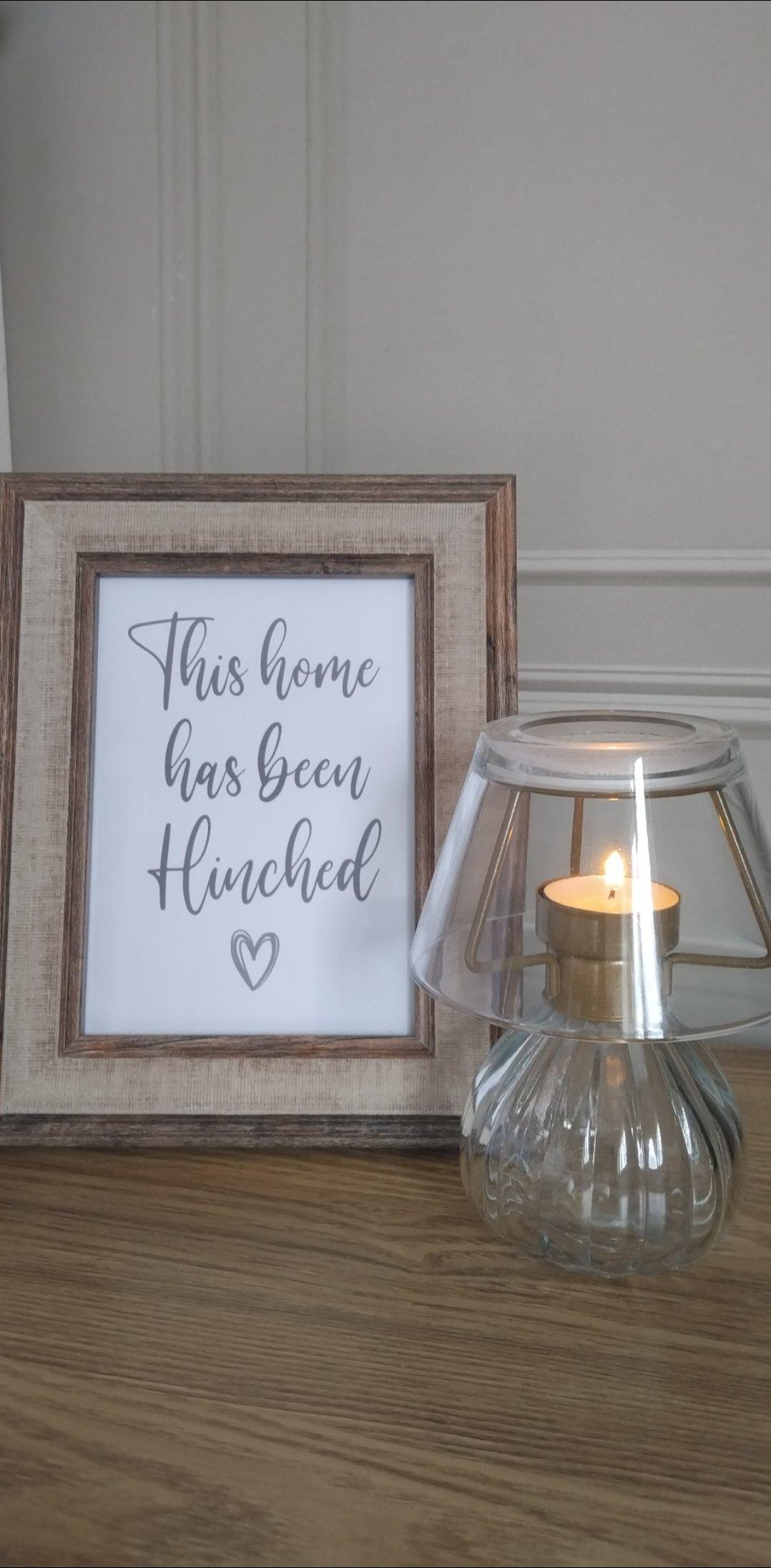 This Home Has Been Hinched Heart Cleaning Home Wall Decor Print