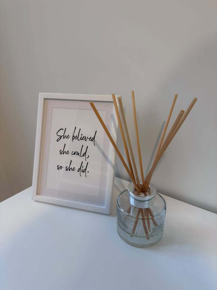 She Believed She Could, So She Did Original Inspirational Wall Decor Quote Print