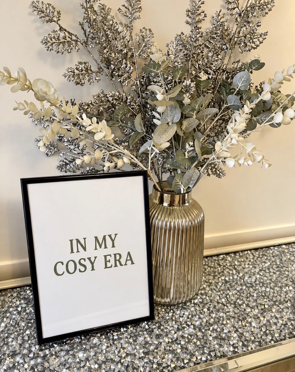 In My Cosy Era Autumn Wall Art Minimalist Typography Print Neutral Home Decor