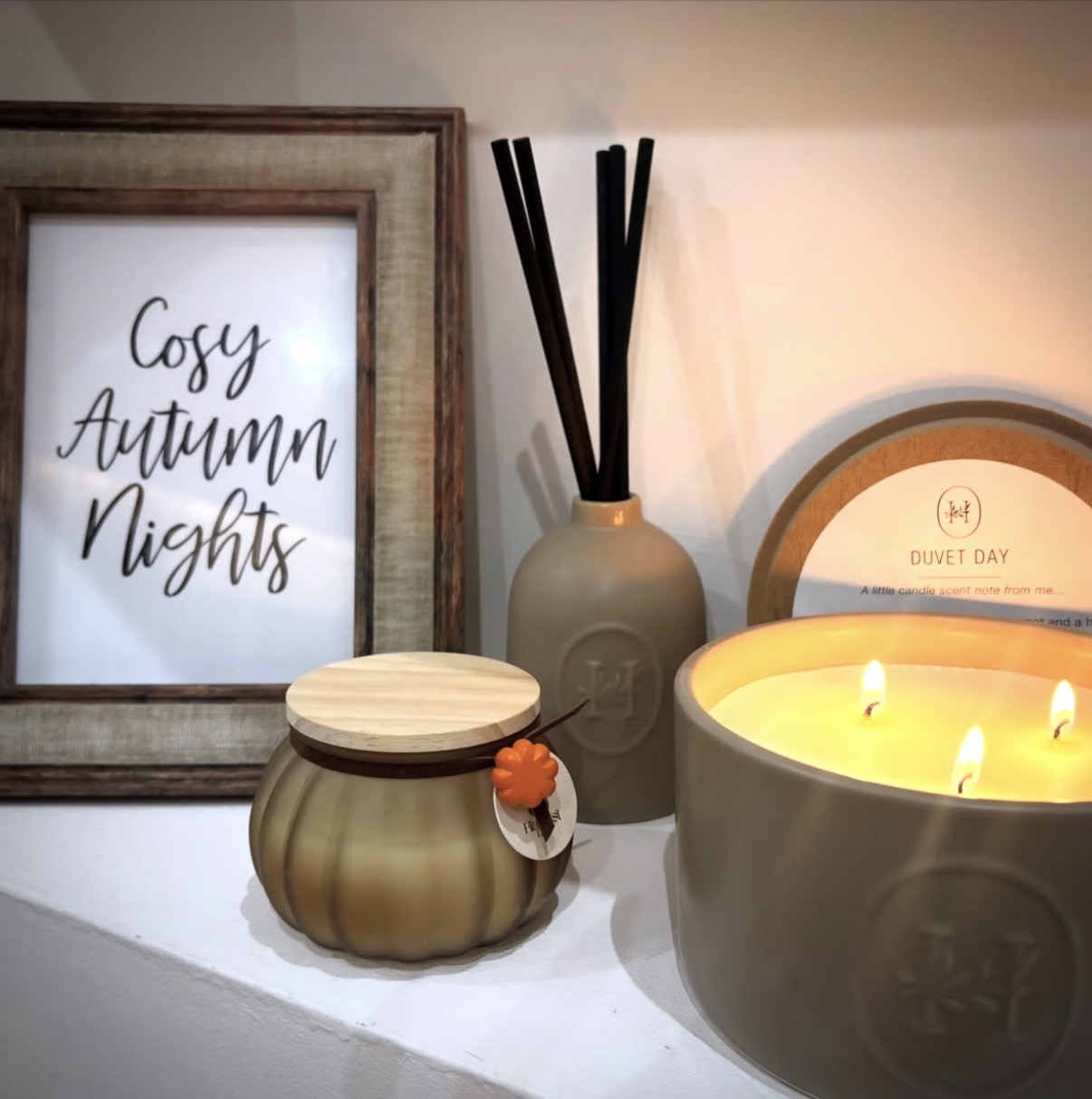 Cosy Autumn Nights Autumn Seasonal Wall Home Decor Print