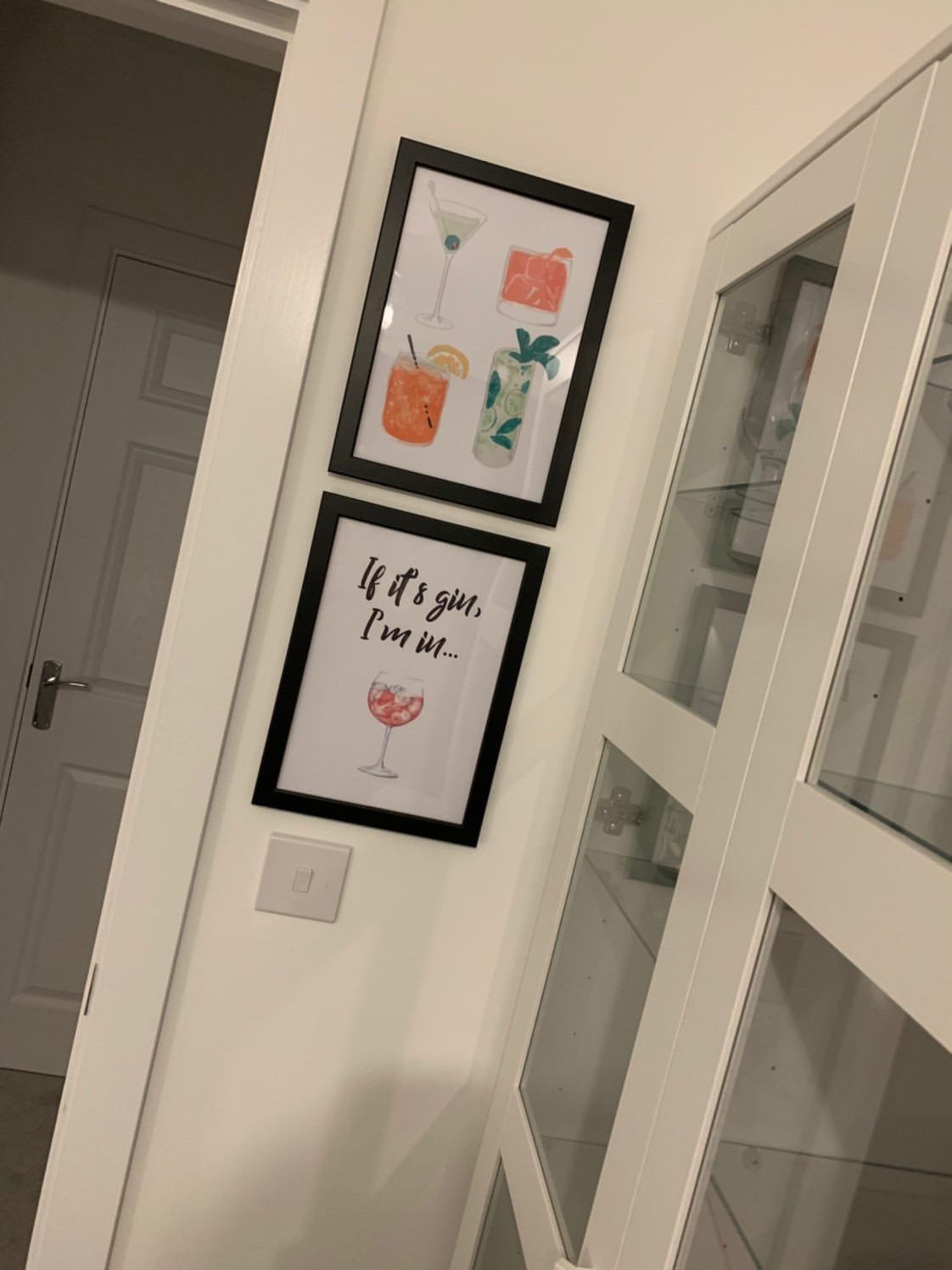 If Its Gin, Im In Glass Alcohol Wall Decor Print
