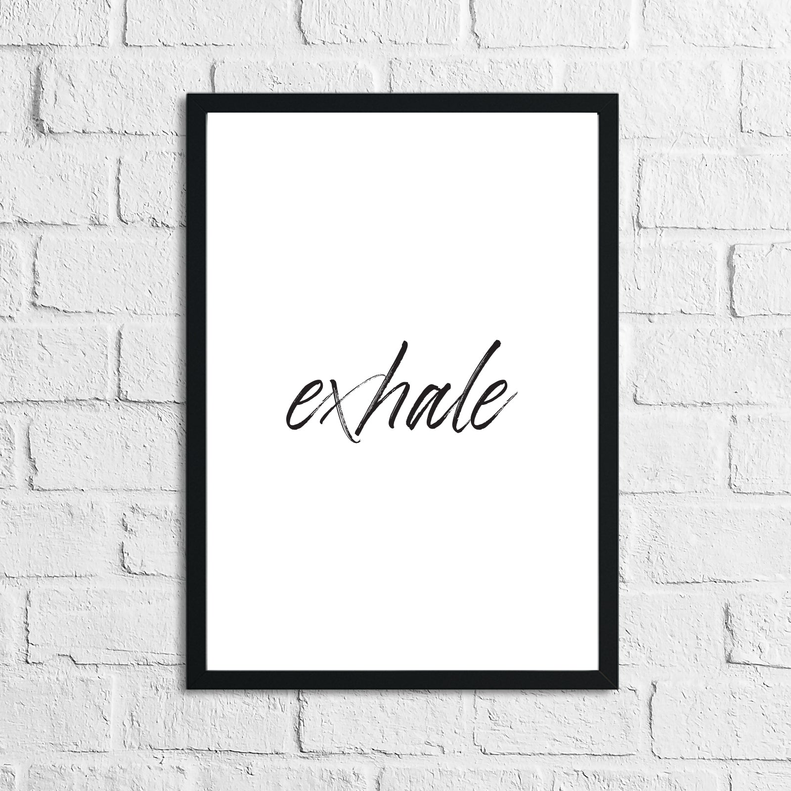 Inhale Exhale Set Of 2 Bedroom Simple Wall Decor Prints