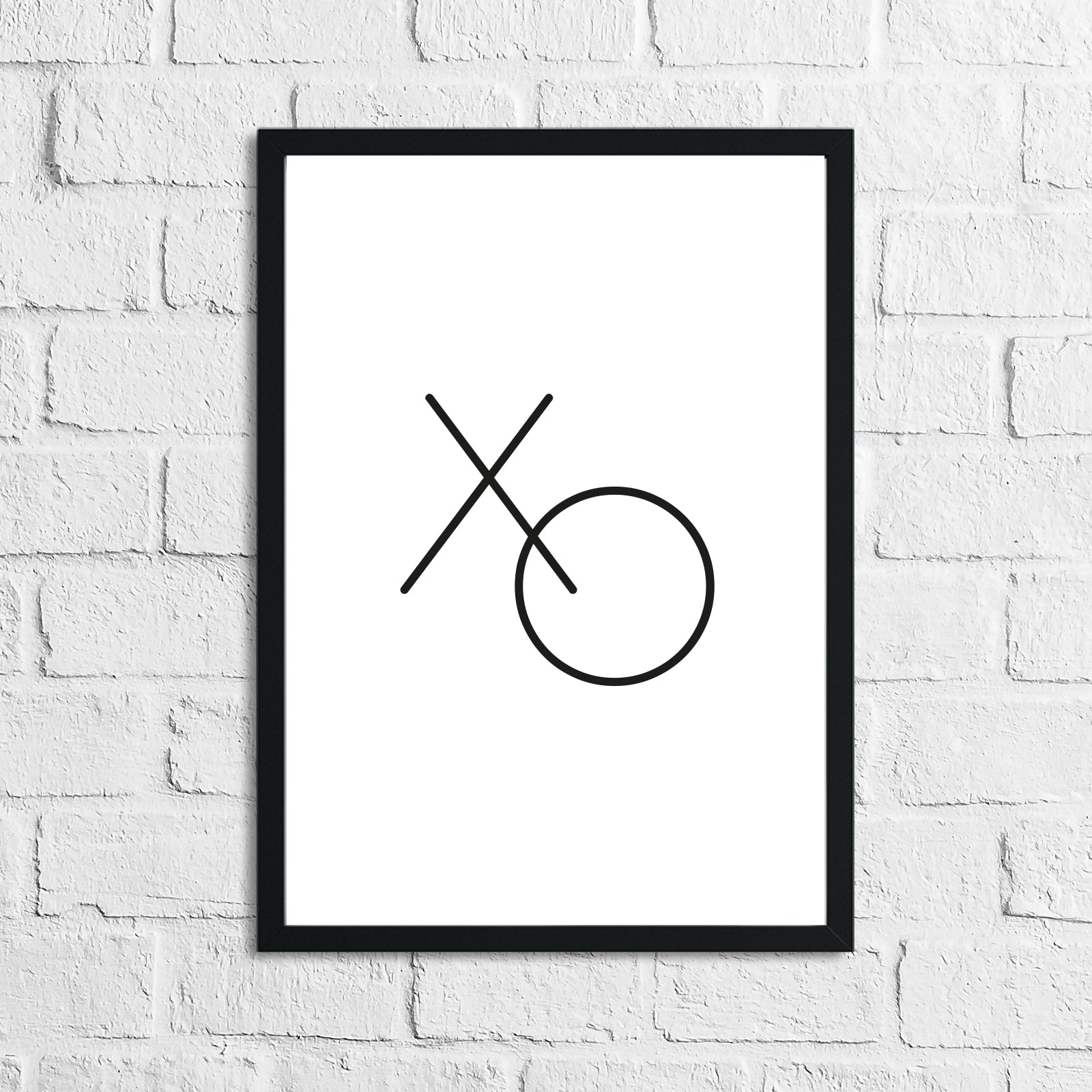 XOXO 2 Dressing Room Bedroom Simple Wall Home Decor Print