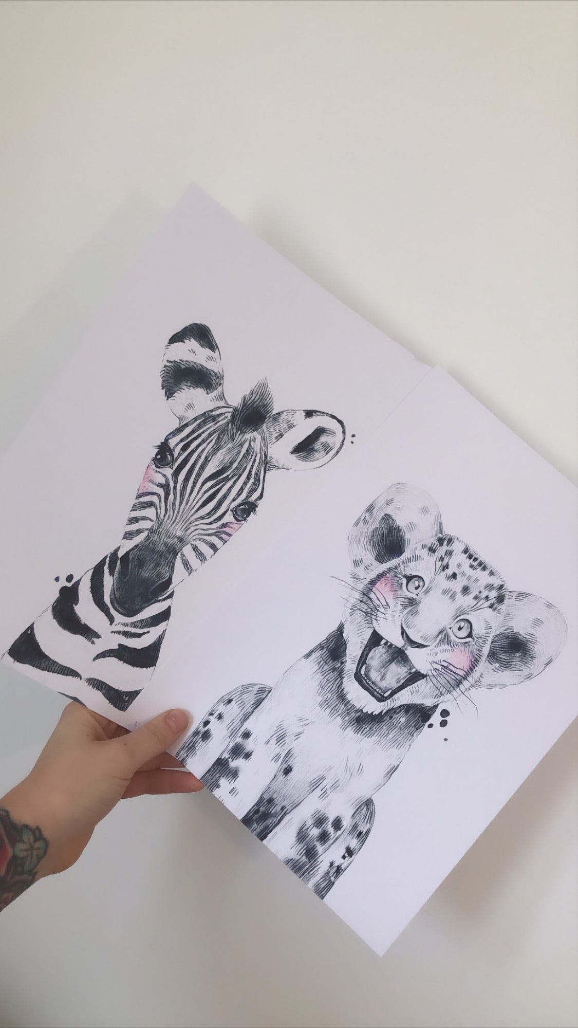 Zebra Nursery Children's Room Wall Decor Print - Zebra Only