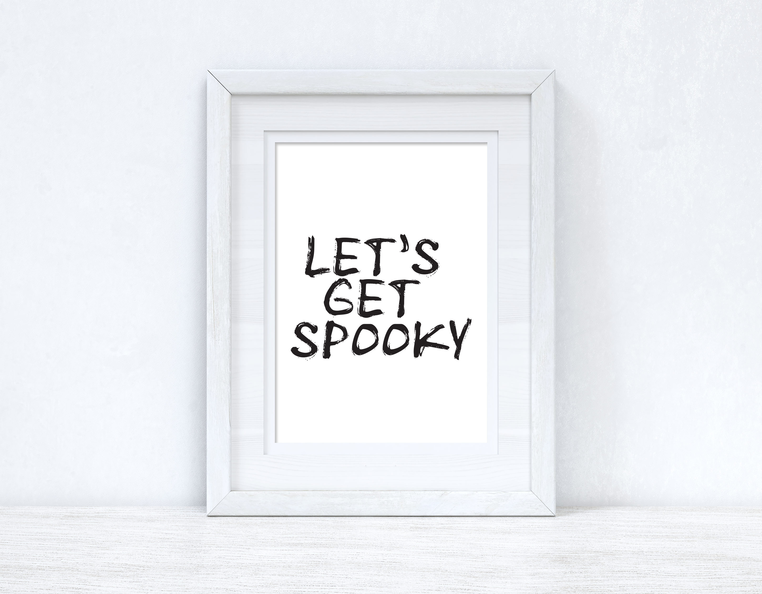 Let's Get Spooky Halloween Autumn Seasonal Wall Home Decor Print