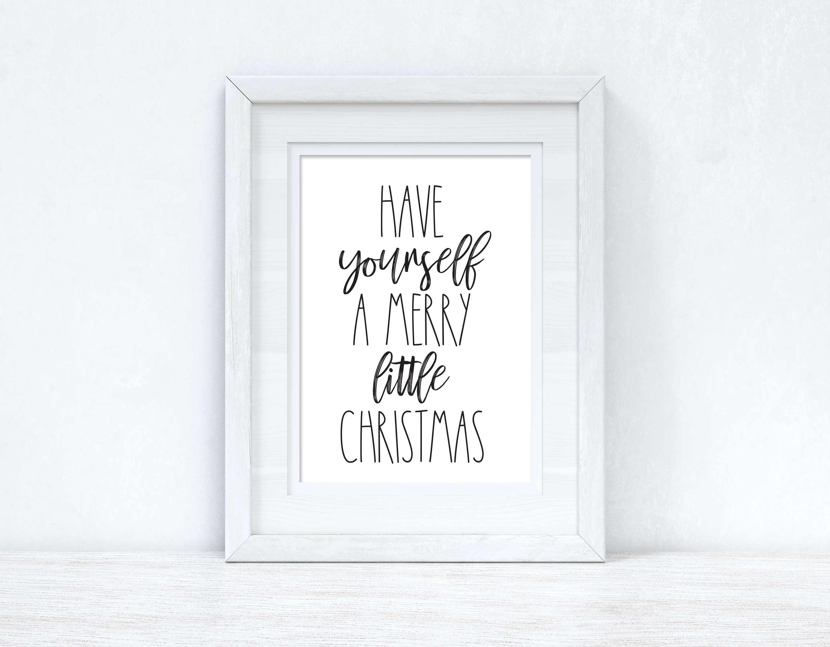 Have Yourself A Merry Little Christmas Seasonal Wall Home Decor Print