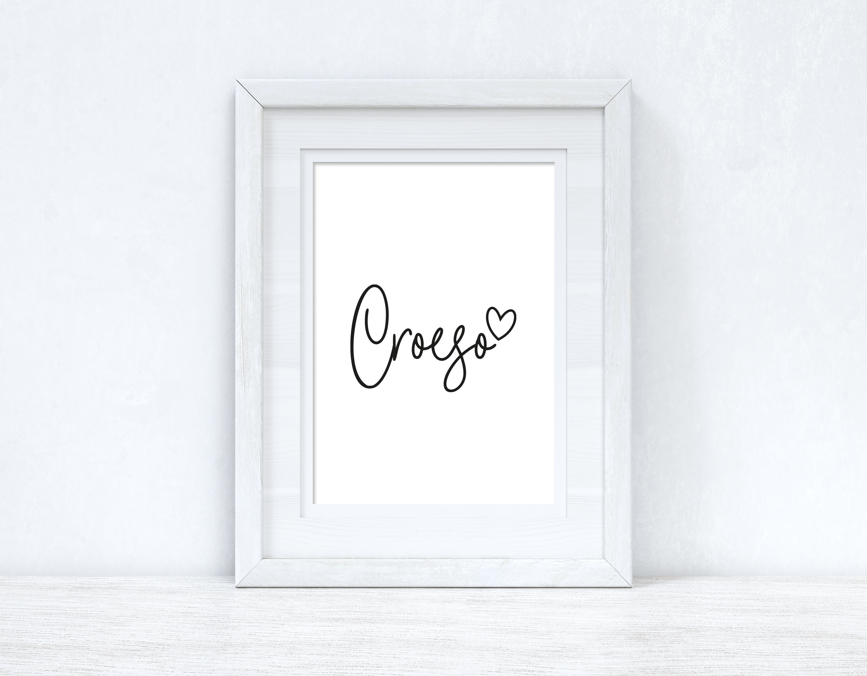 Croeso Welcome Home Welsh Decor Wall Decor Print