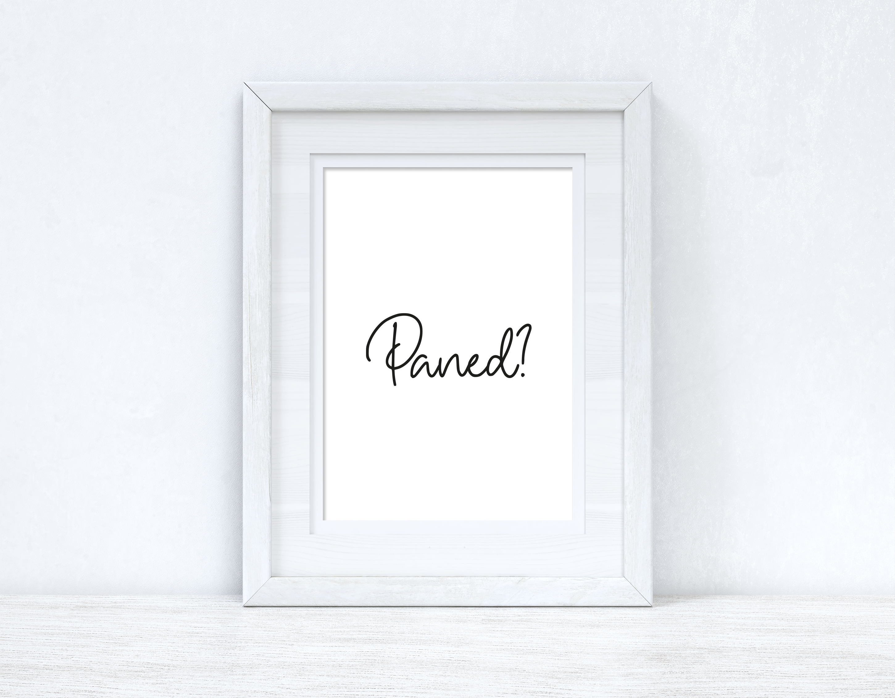 Paned? Cuppa? Home Welsh Decor Wall Decor Print