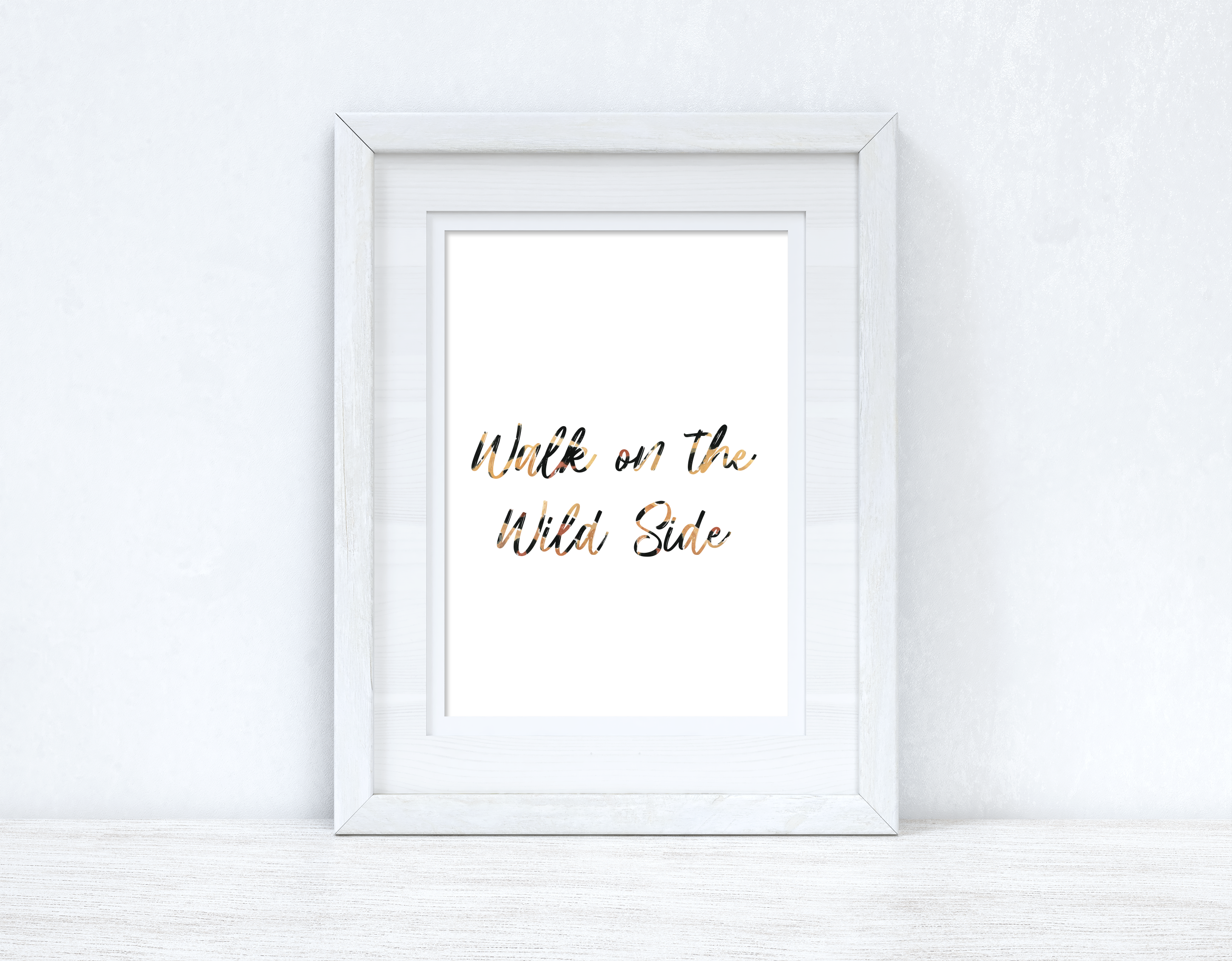 Walk On The Wild Side Animal Print Bedroom Home Simple Decor Wall Print