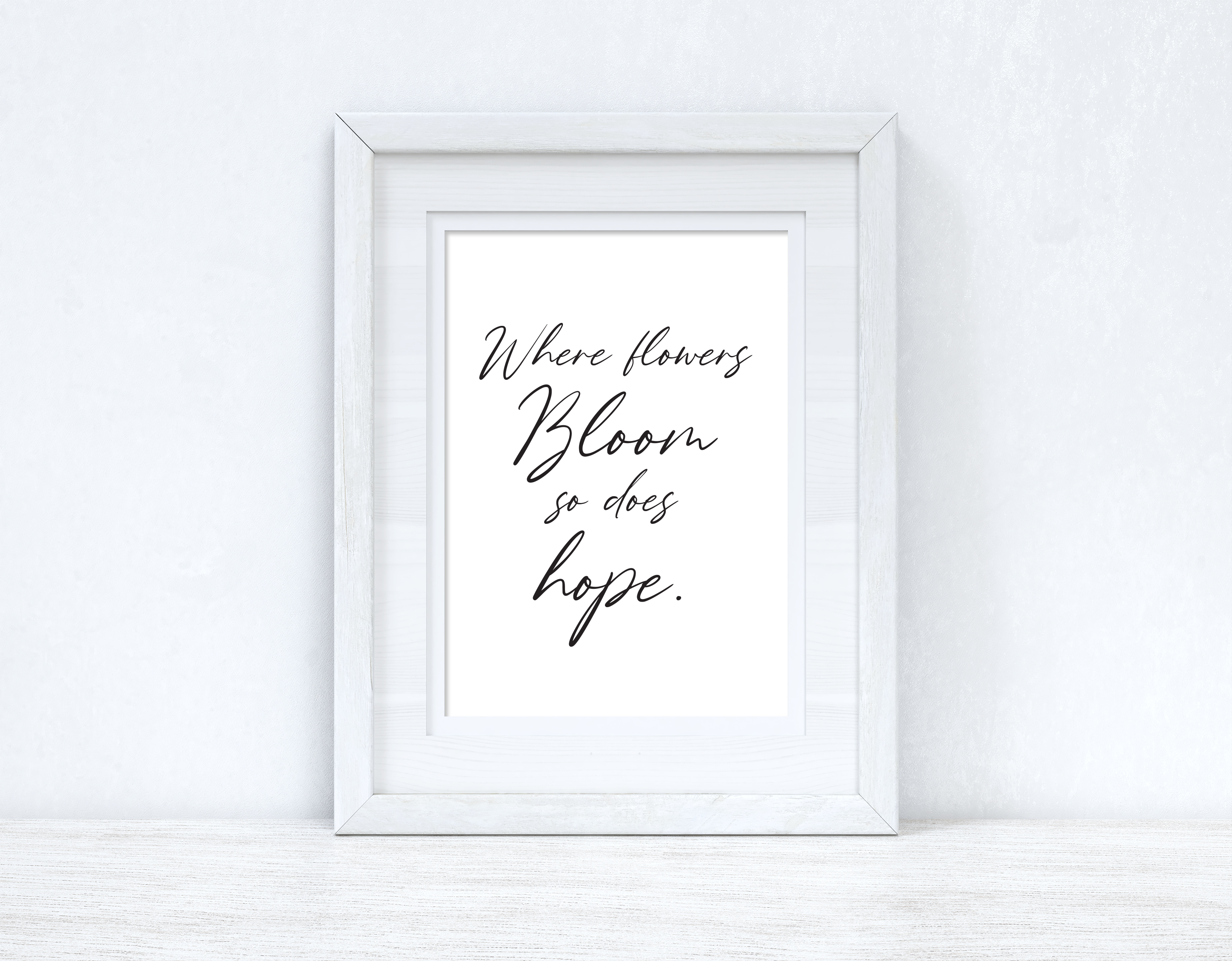 Where Flowers Bloom Spring Seasonal Wall Home Decor Print