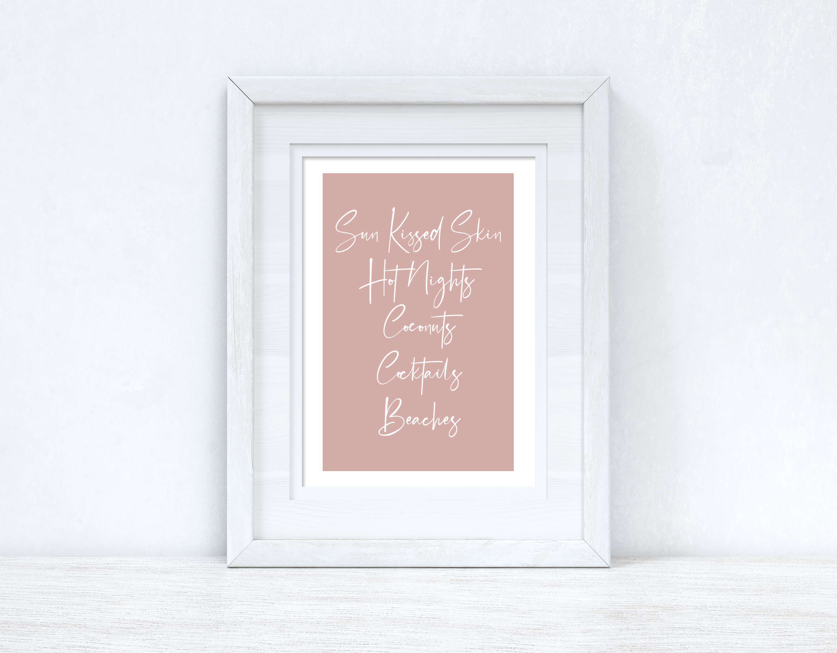 Summer List Nude Summer Seasonal Wall Home Decor Print