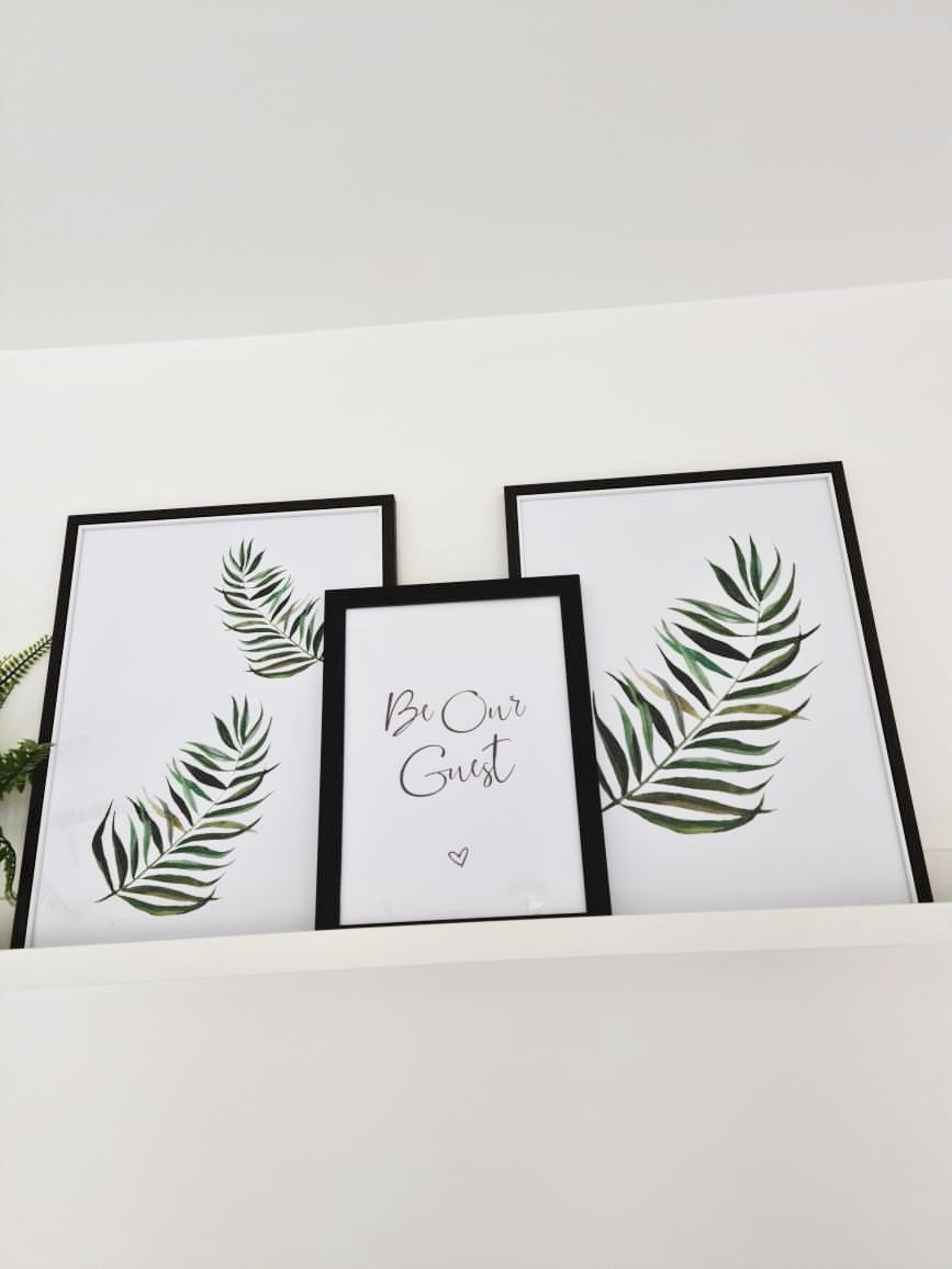 Tropical Summer Leaf Summer Seasonal Wall Home Decor Print