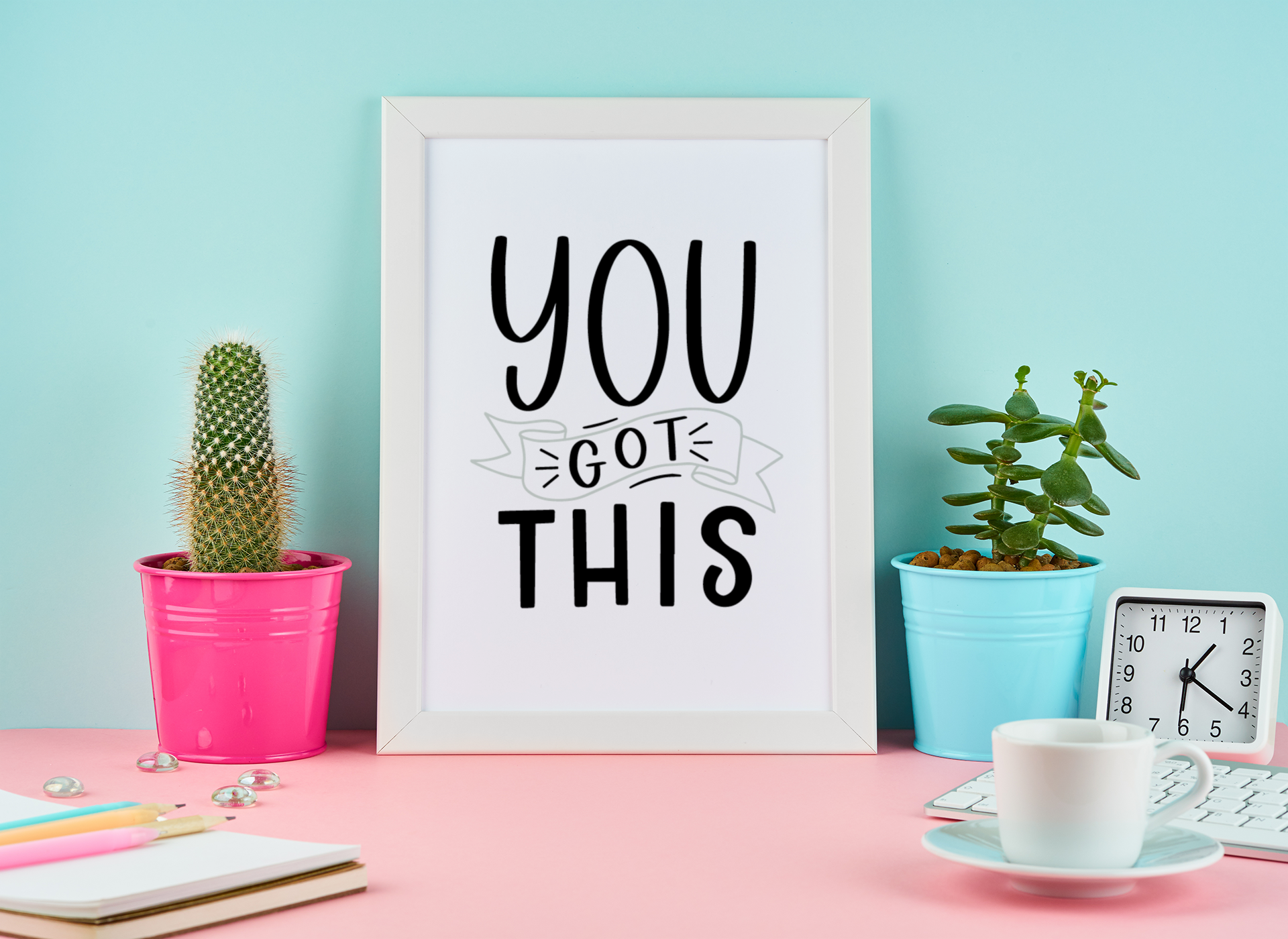 You Got This Motivational Inspiration Wall Decor Quote Print