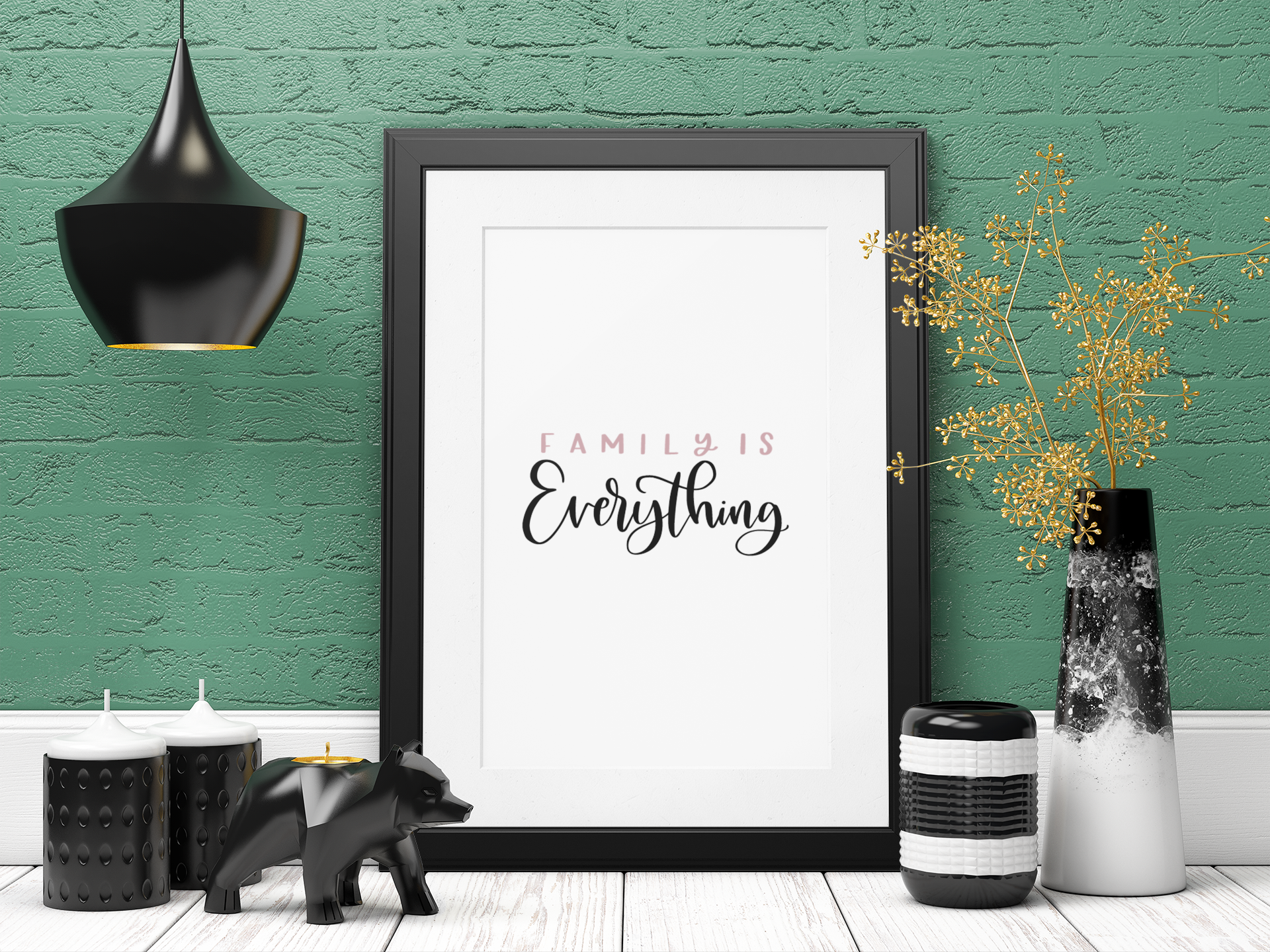 Family Is Everything Simple Home Wall Decor Print
