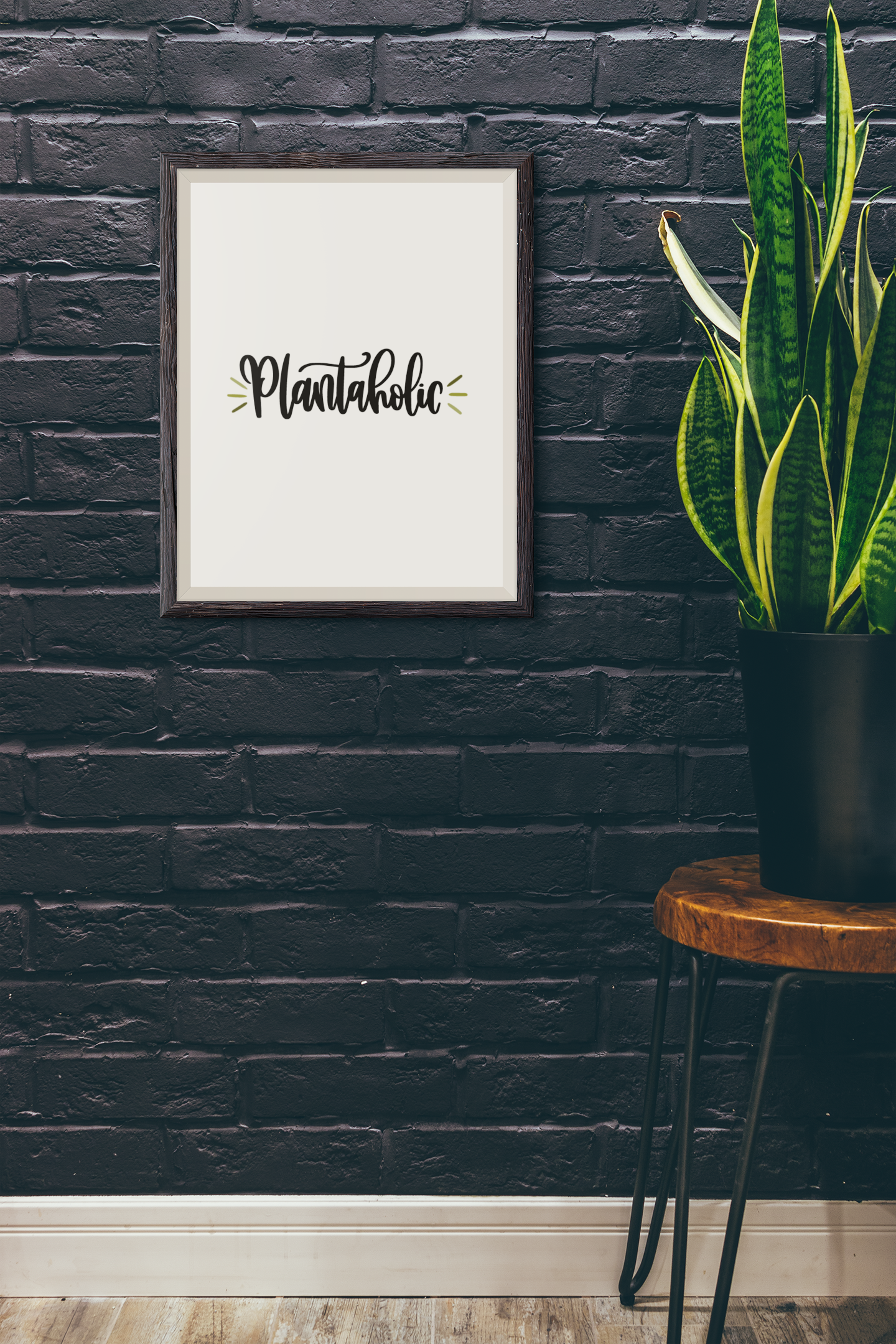 Plantaholic Plant Obsessed Humorous Home Wall Decor Print