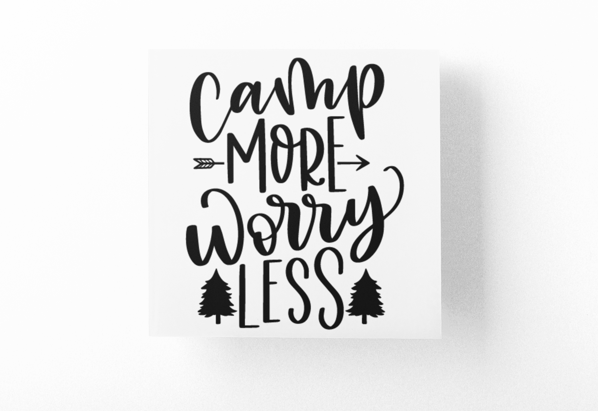Camp More Worry Less Adventure Sticker