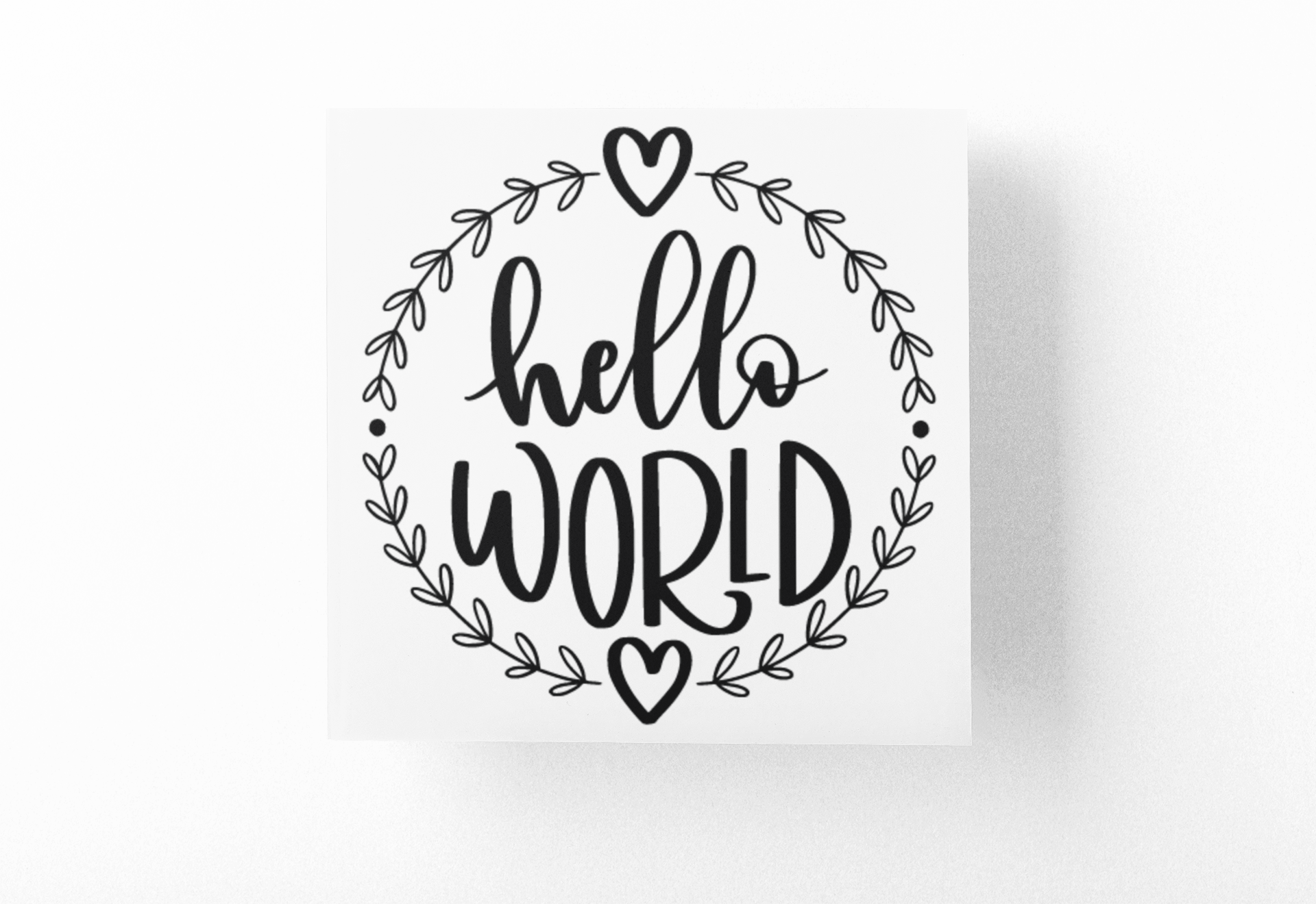 Hello World Baby Sticker