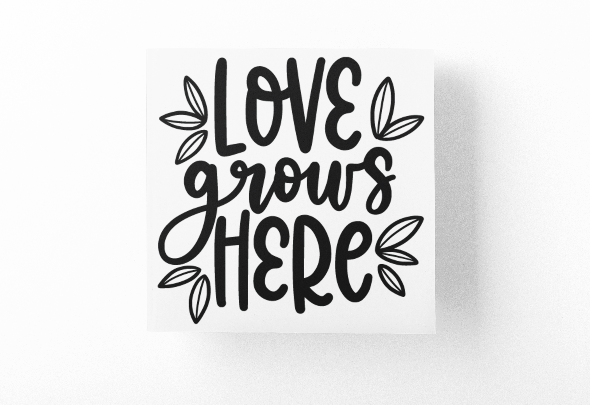Love Grows Here Plant Mom Sticker