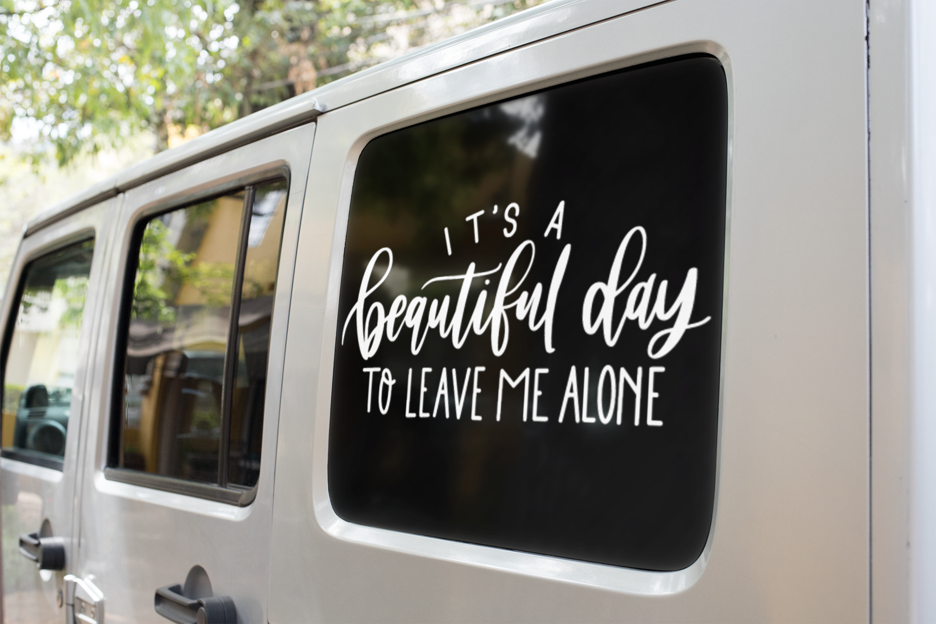 Its A Beautiful Day To Leave Me Alone Sarcastic Sticker