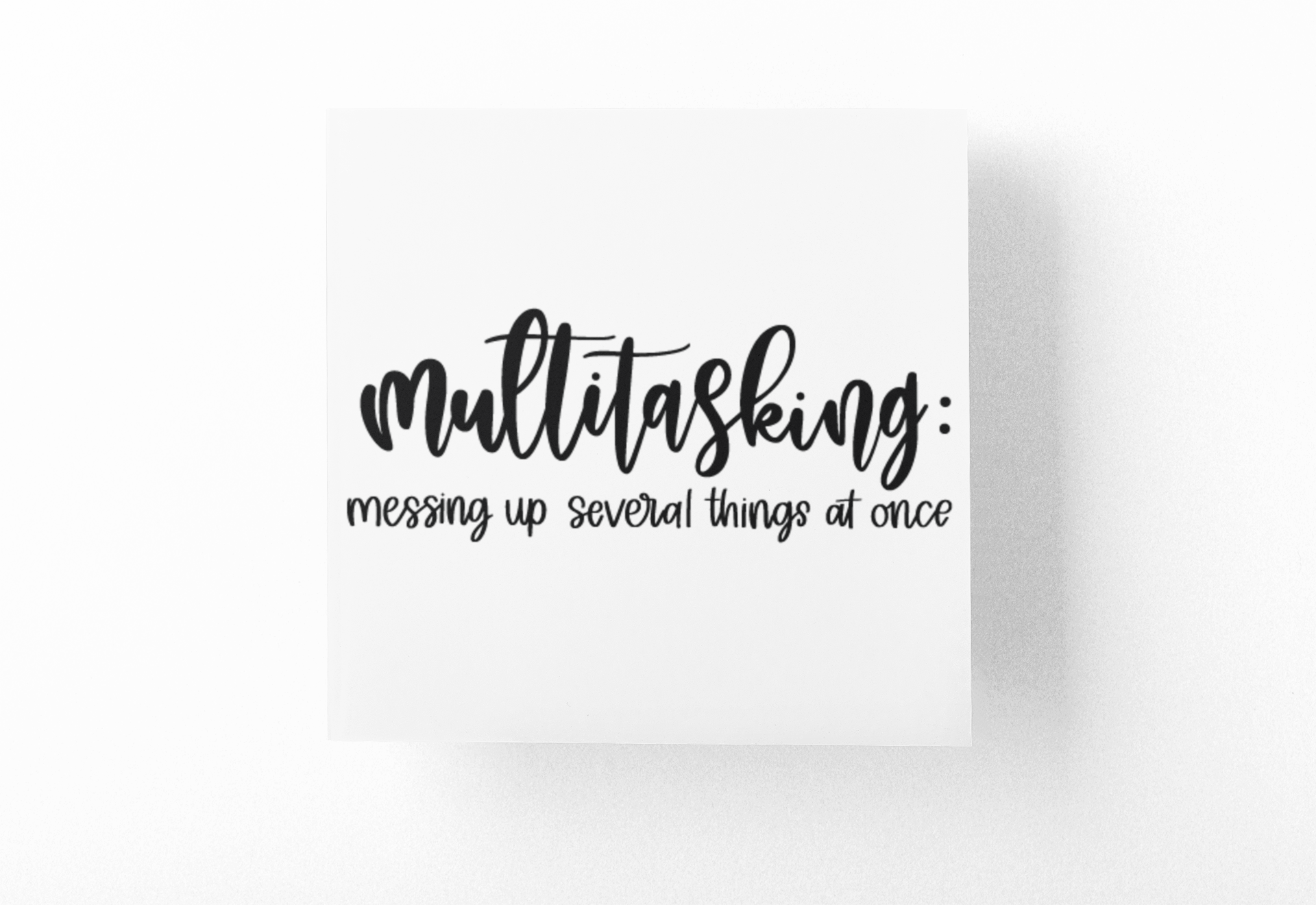Multitasking Definition Sarcastic Sticker