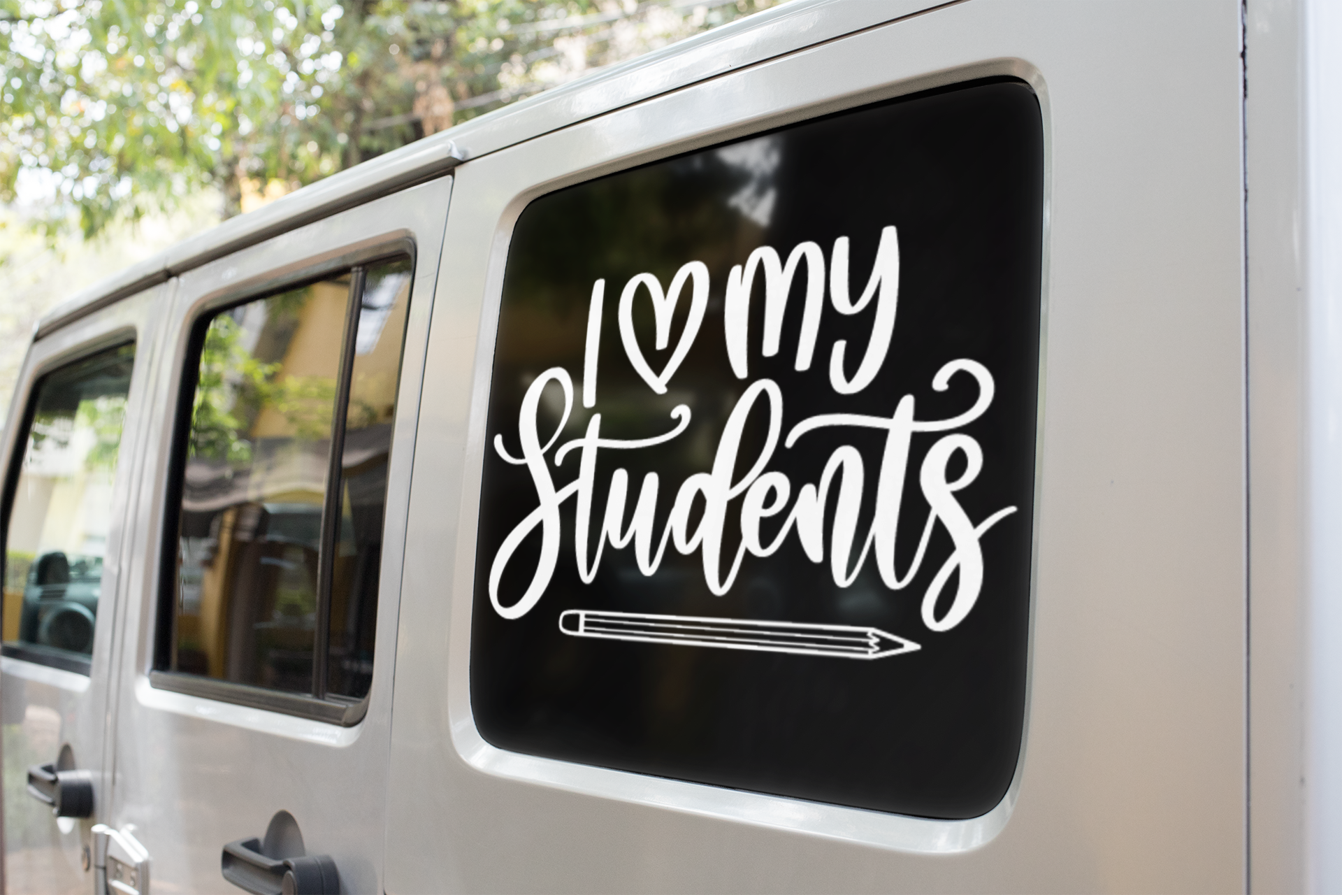 I Love My Students Teacher Sticker