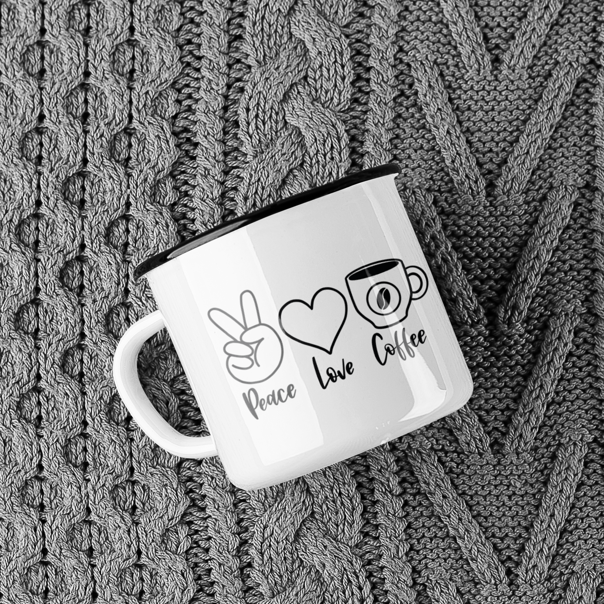 Peace Love Coffee Mug
