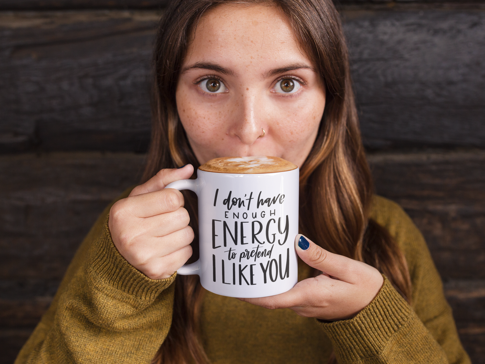 I Dont Have Enough Energy To Pretend I Like You Sarcastic Mug