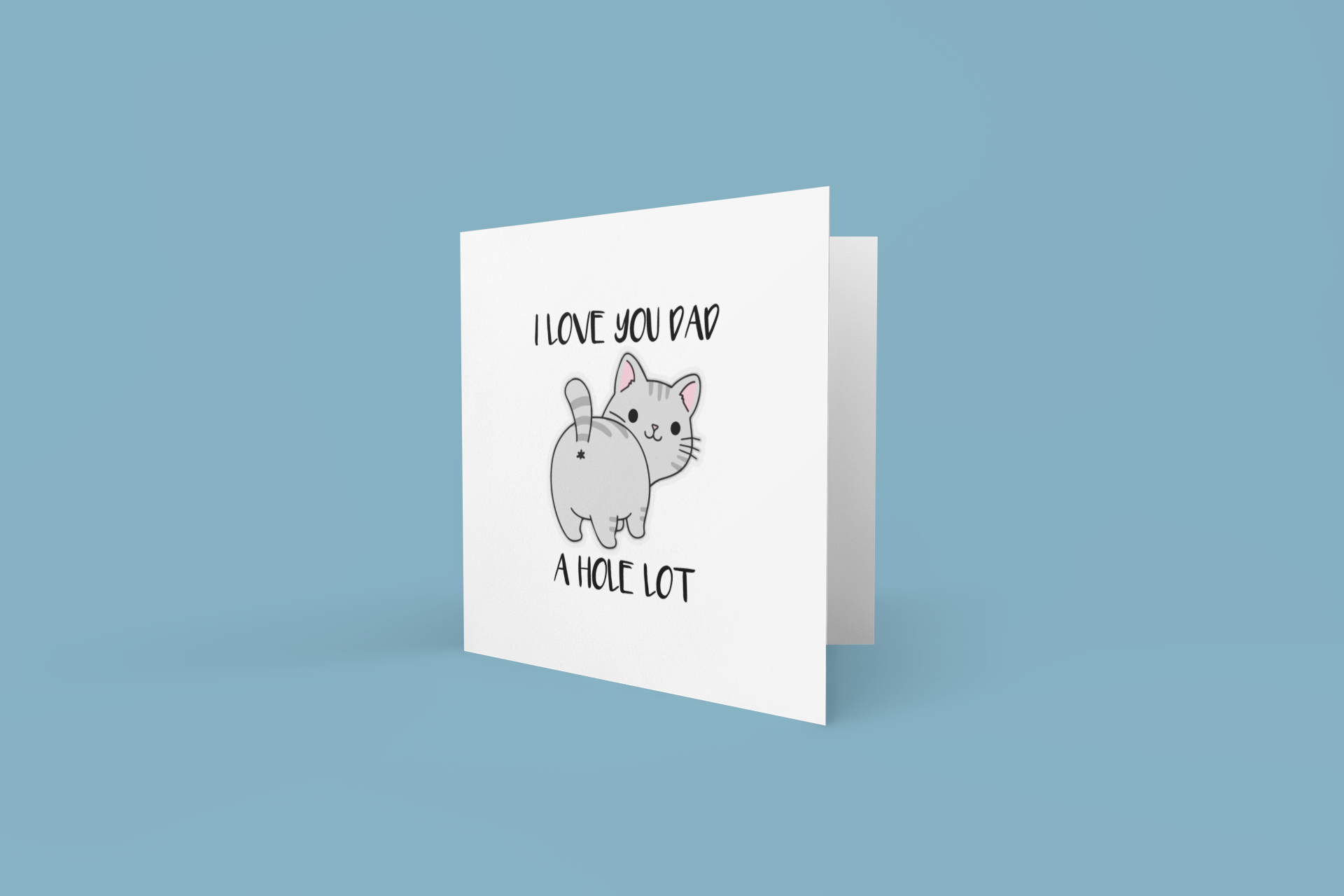 Personalised I Love You Dad A Hole Lot Cat Fathers Day Collection