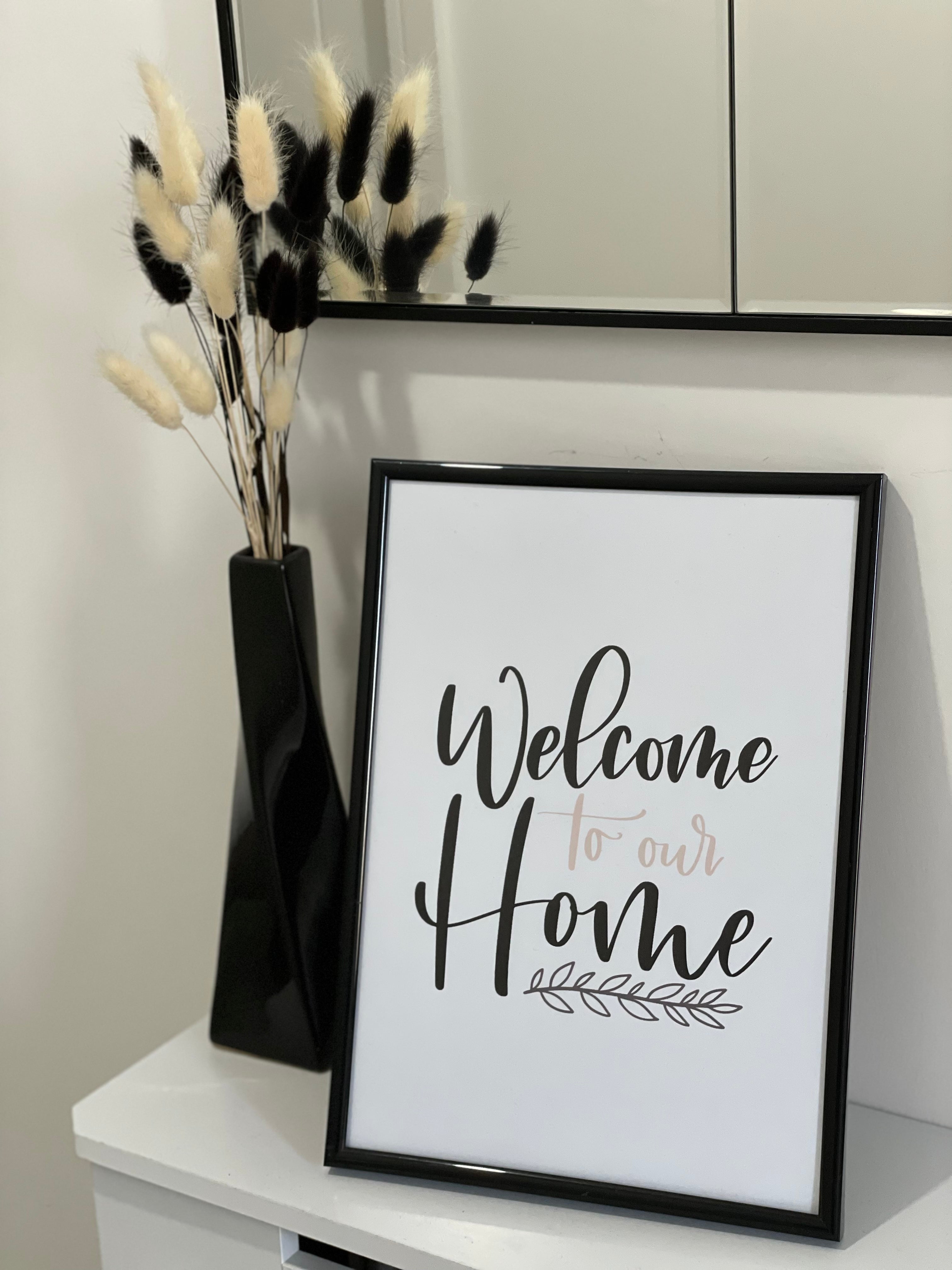 Welcome To Our Home Simple Home Wall Decor Print