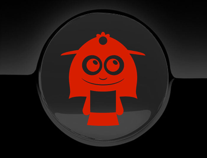 Adorable Lady Fuel Cap Car Sticker