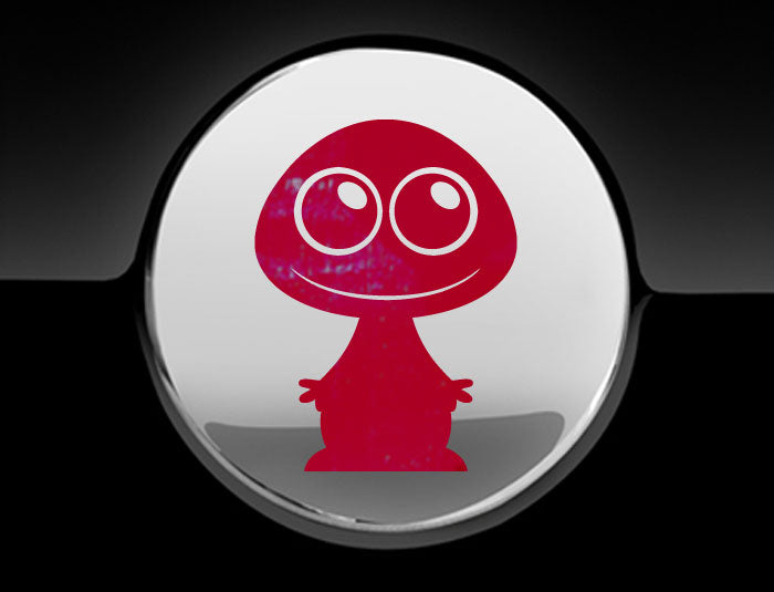 Adorable Alien Fuel Cap Car Sticker