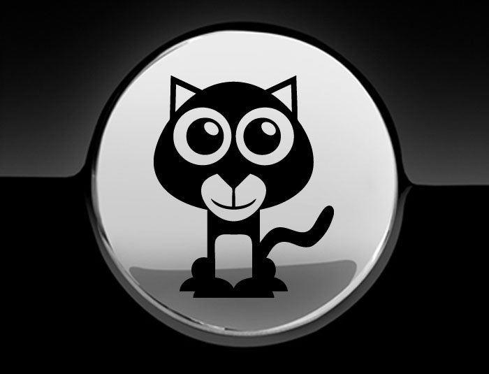 Adorable Panther Fuel Cap Car Sticker