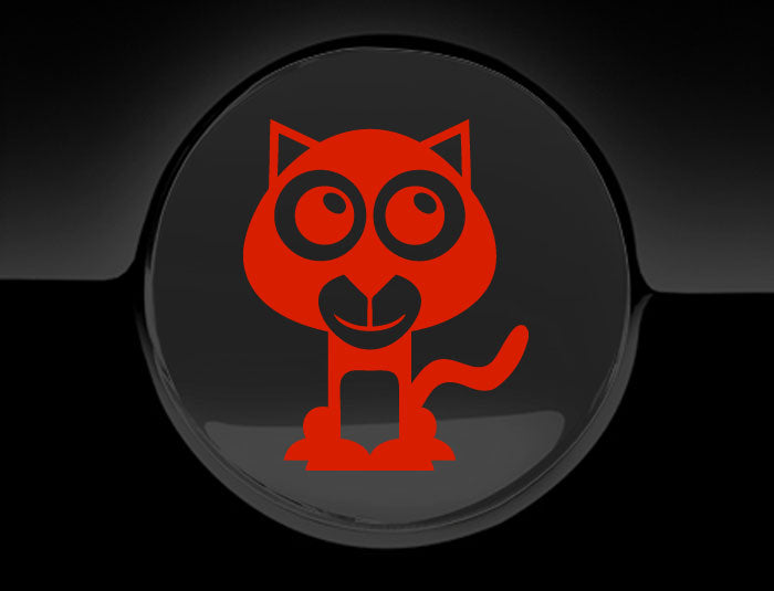 Adorable Panther Fuel Cap Car Sticker