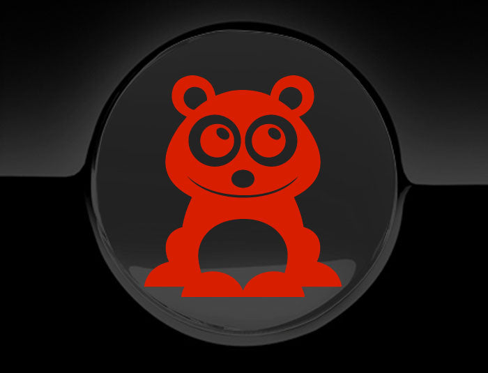 Adorable Panda Fuel Cap Car Sticker