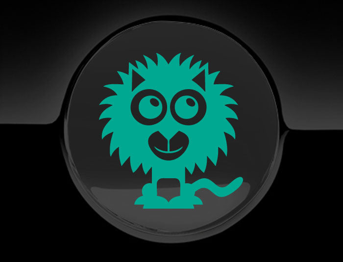 Adorable Lion Fuel Cap Car Sticker