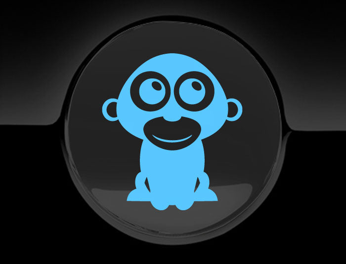Adorable Gorilla Fuel Cap Car Sticker