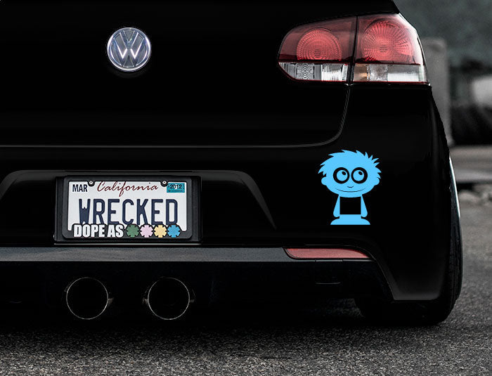 Adorable Kid Bumper Car Sticker
