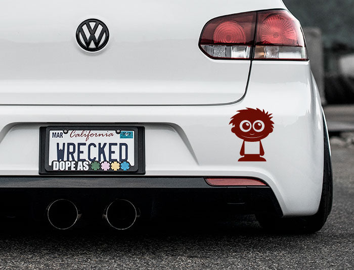 Adorable Kid Bumper Car Sticker
