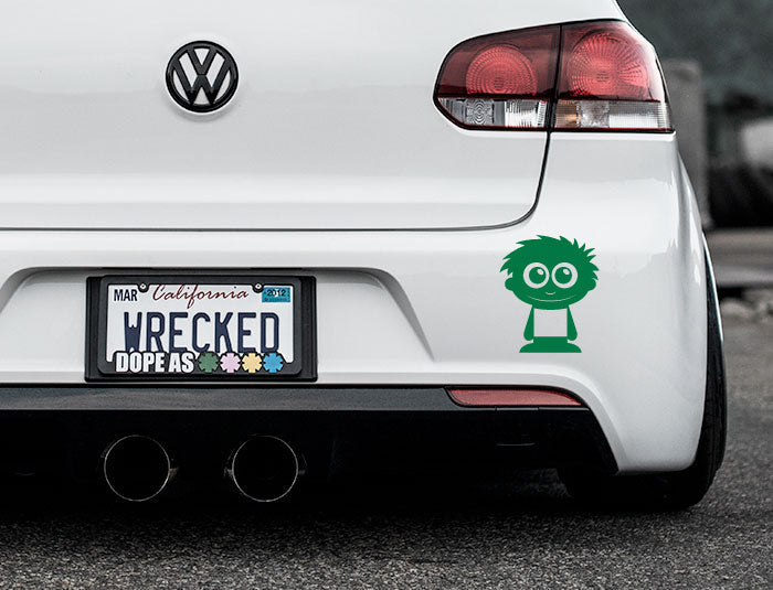 Adorable Kid Bumper Car Sticker