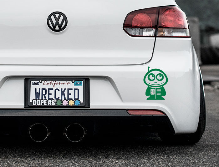 Adorable Astronaut Bumper Car Sticker