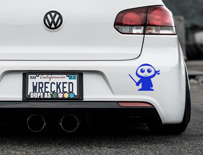 Adorable Ninja Bumper Car Sticker