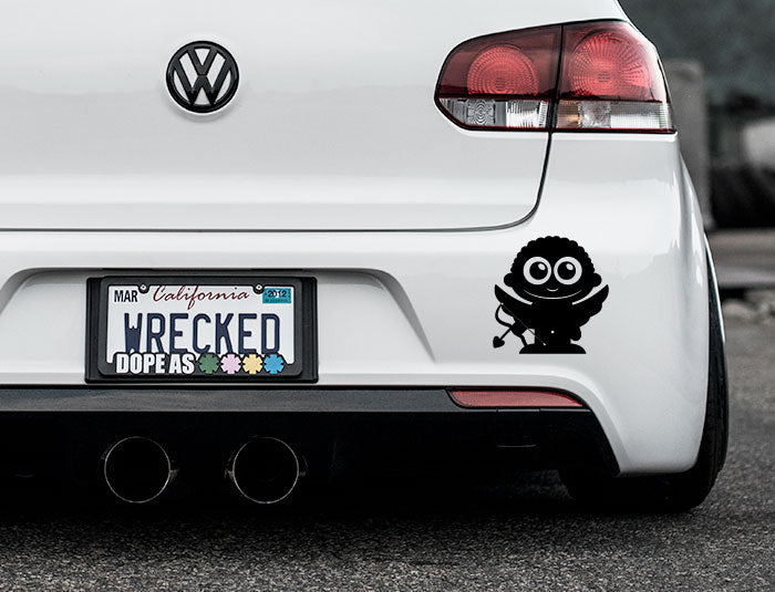 Adorable Cupid Bumper Car Sticker