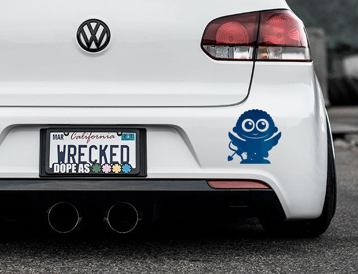 Adorable Cupid Bumper Car Sticker
