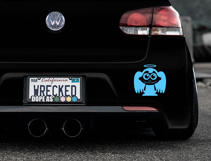 Adorable Angel Bumper Car Sticker