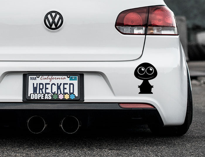 Adorable Alien Bumper Car Sticker