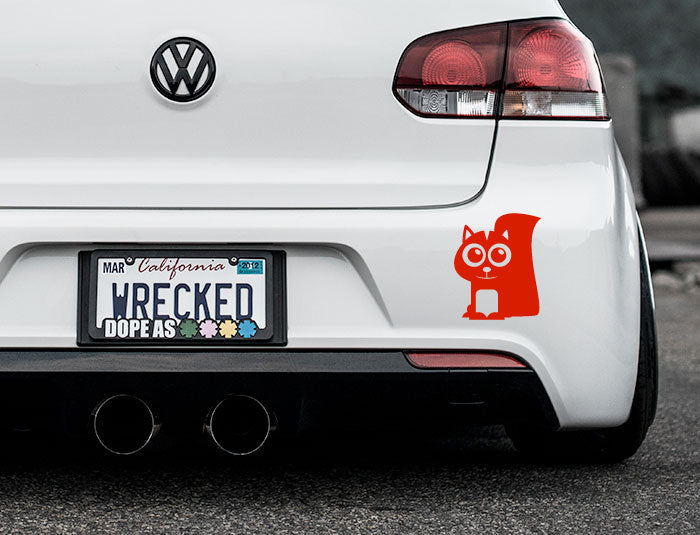 Adorable Skunk Bumper Car Sticker