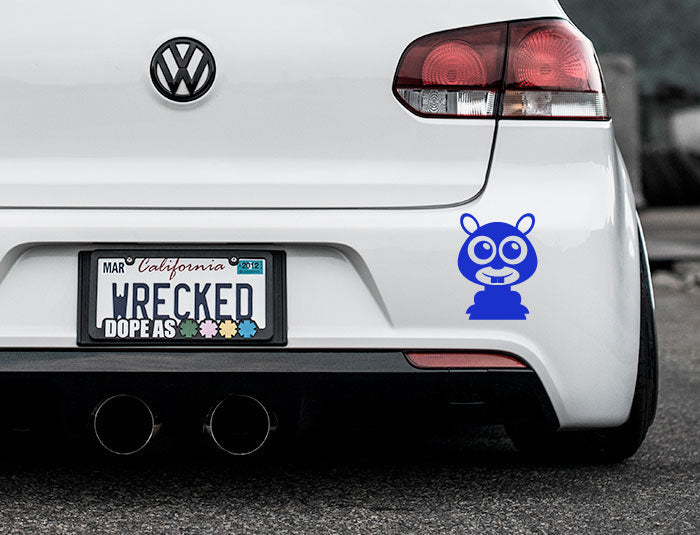 Adorable Mole Bumper Car Sticker
